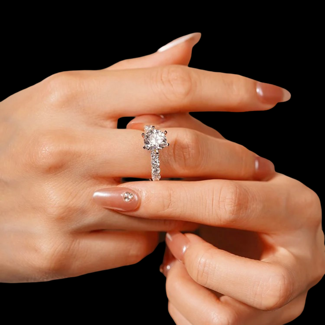 Moonlight Platinum PT950 Semi-Mount Ring – For 3.00 ct Center Stone