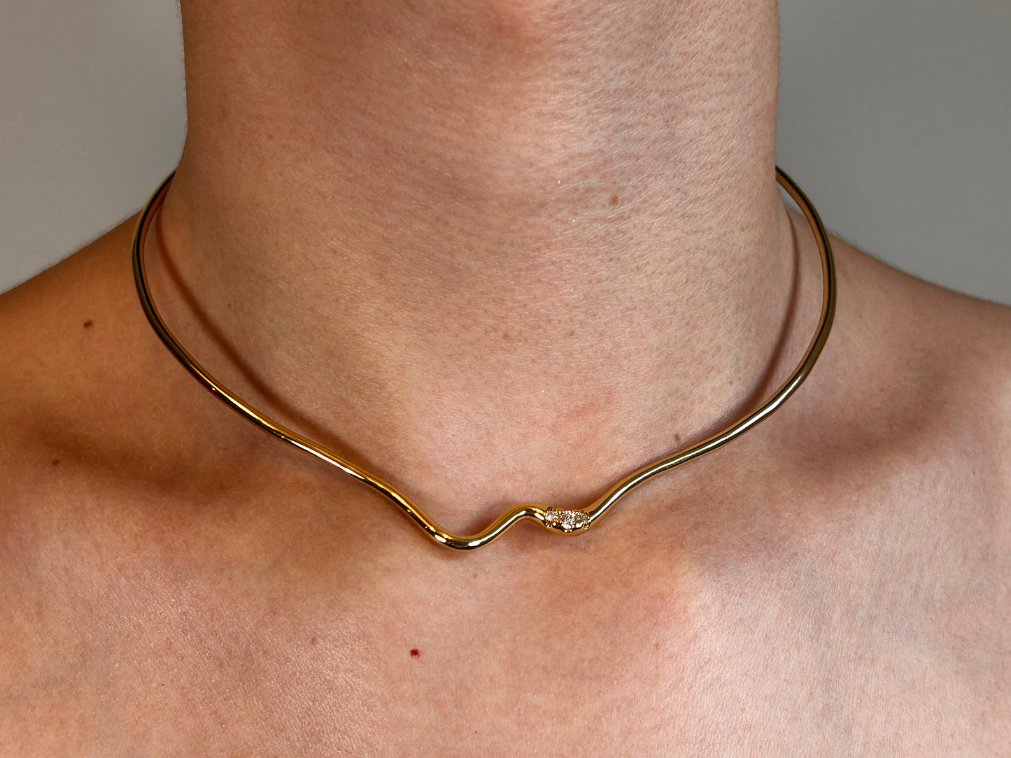 18k Gold And Diamond Necklace