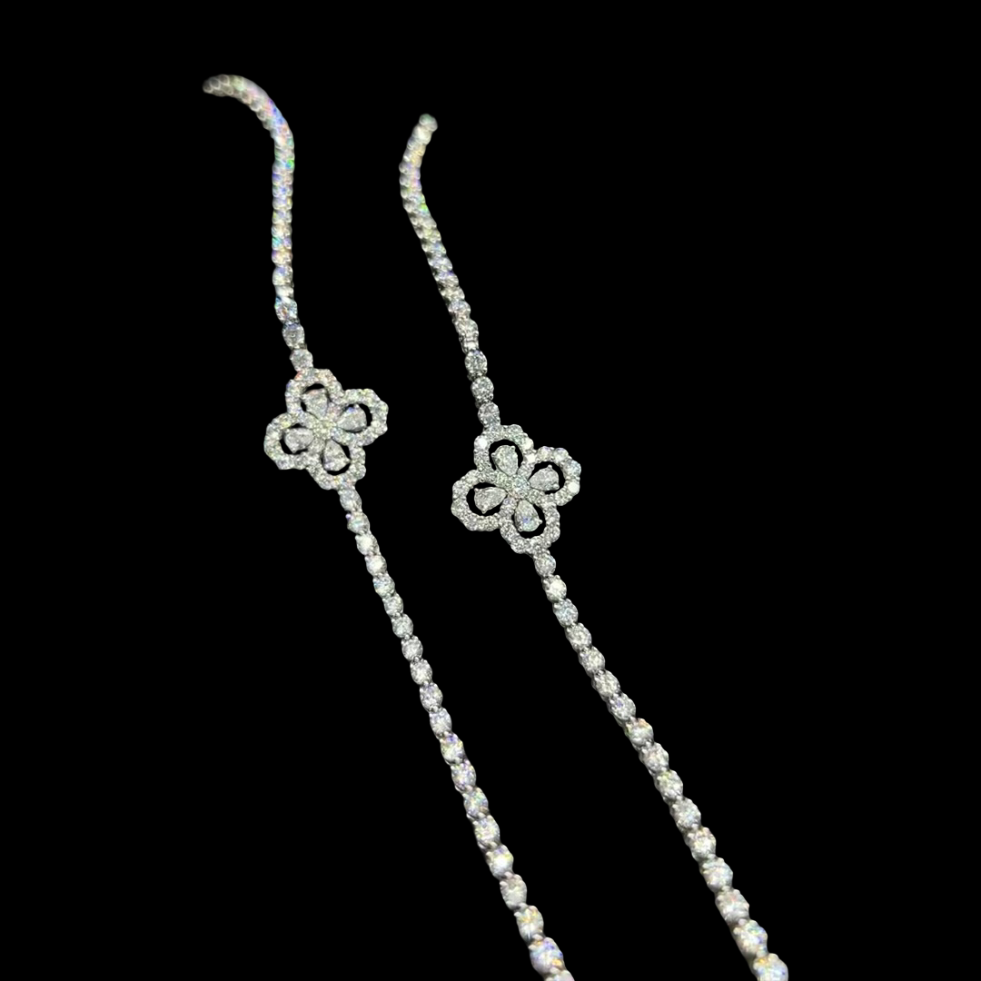 Fleur de Lumière Platinum PT950 Diamond Bracelet – 4.51 ct Total Diamonds