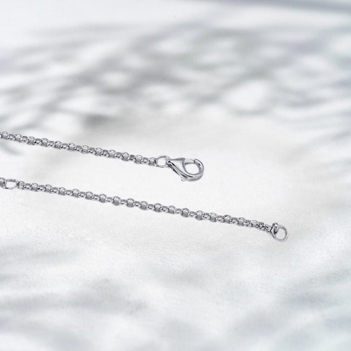 Celeste Link – 18K White Gold Natural Diamond Bracelet