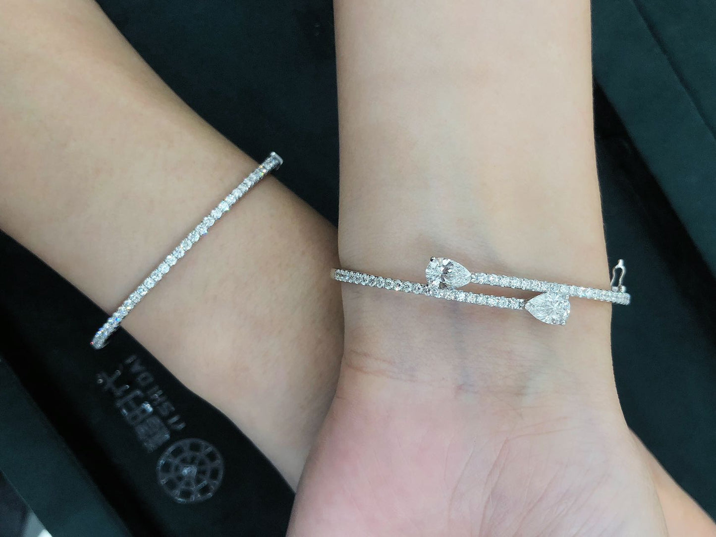 1.43 ct Heart Shape Lab Diamond Bracelet – Platinum PT950