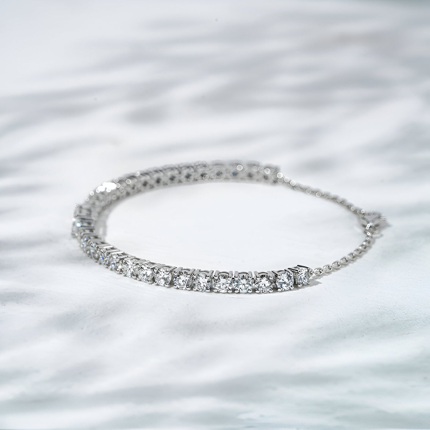QOB “Baguette Whisper” Lab Diamond Bracelet 2.368 carats in 2.368 carats
