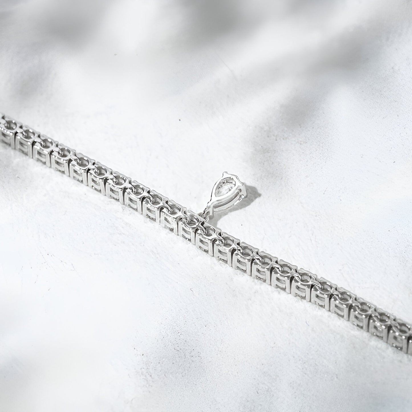 QOB “Halo Whisper” Lab Diamond Bracelet ~3.63 carats Solid 18K Gold