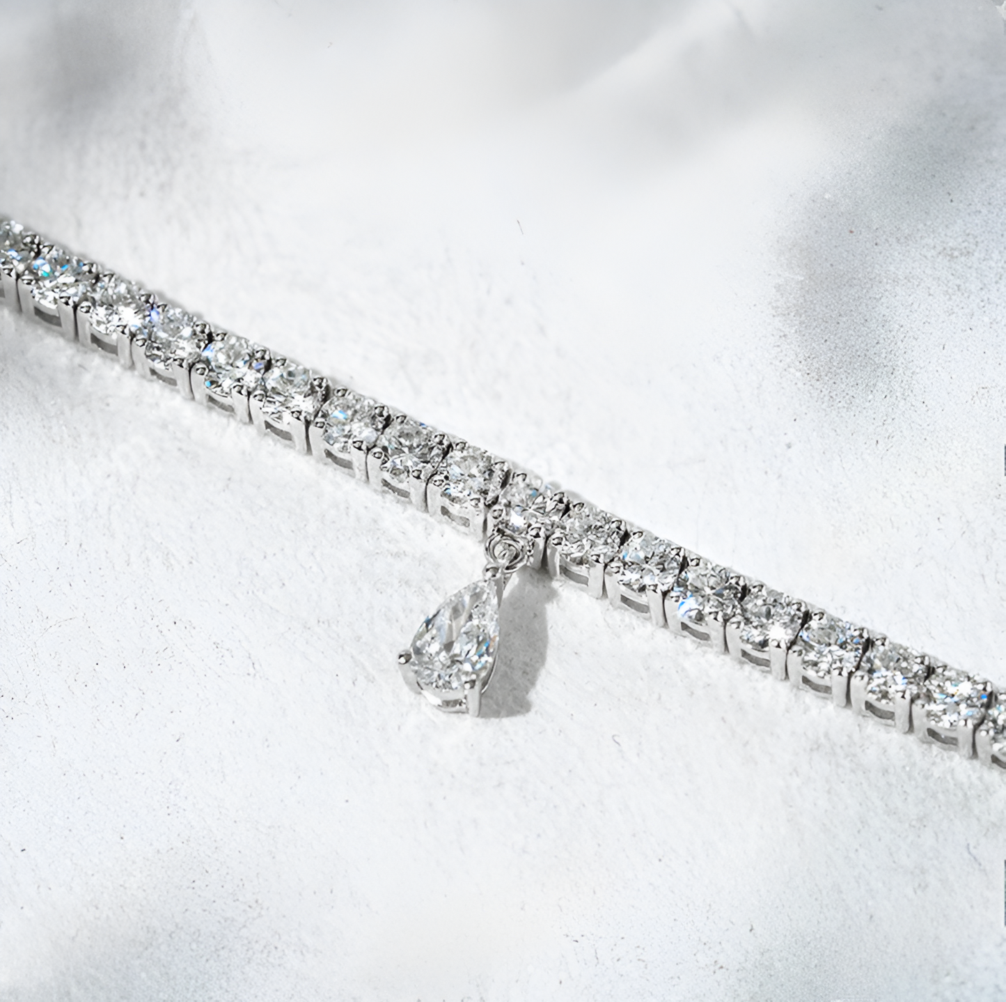 QOB “Halo Whisper” Lab Diamond Bracelet ~3.63 carats Solid 18K Gold