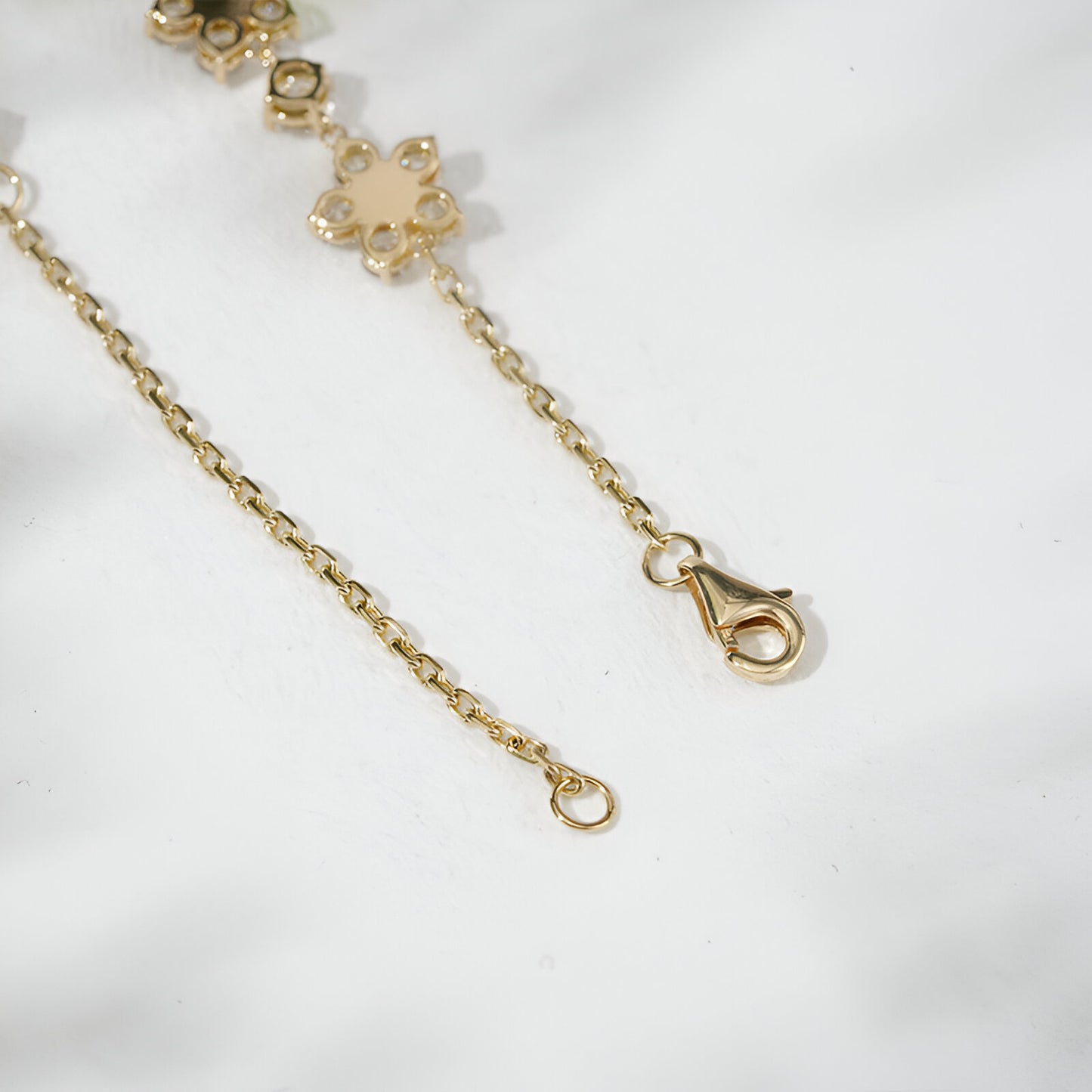 QOB “Eternal Bloom” Lab Diamond Bracelet ~5.62 carats in Solid 18K Gold