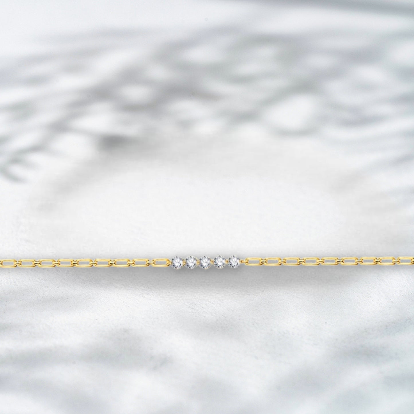 Linked Radiance natural Diamond Bracelet – 1.083 ct 18K Yellow Gold