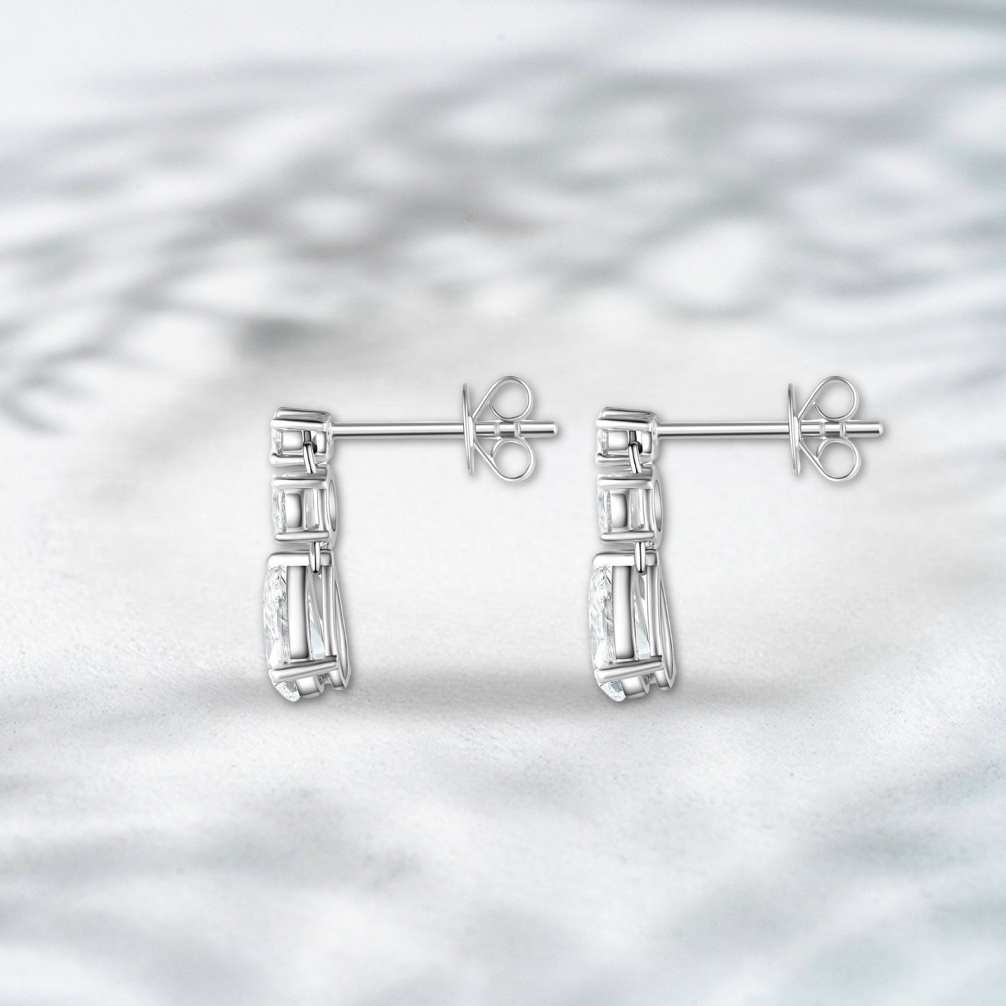 QOB Drape Dazzle Earrings – 1.472ct Lab Diamond in 18K Yellow Gold