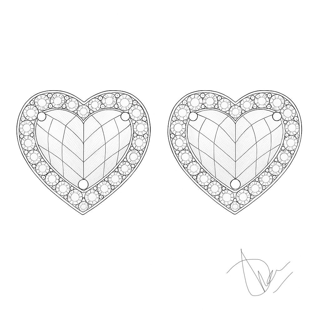 Heartfelt Bloom Earrings – Unheated Fancy Sapphires & Lab Diamonds in 18K Gold