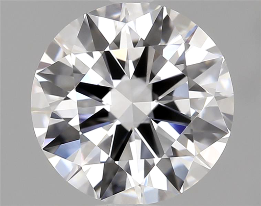 Round diamond on a gray background