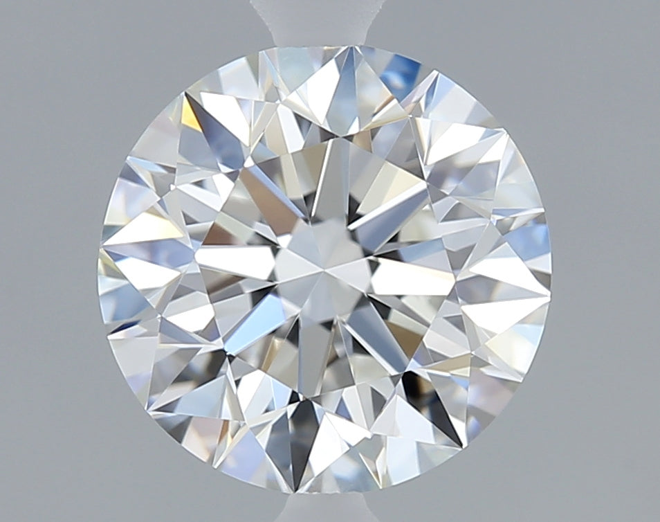 Round diamond on a gray background