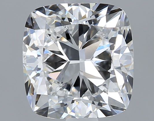 Close-up of a diamond with a gray background