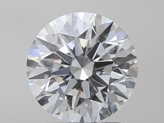 Round diamond on a gray background