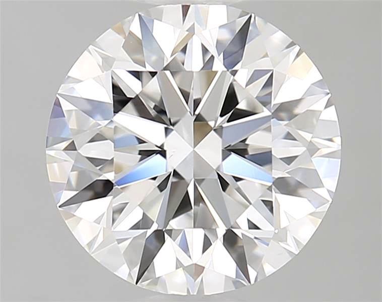 Round diamond on a gray background