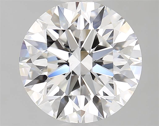 Round diamond on a gray background