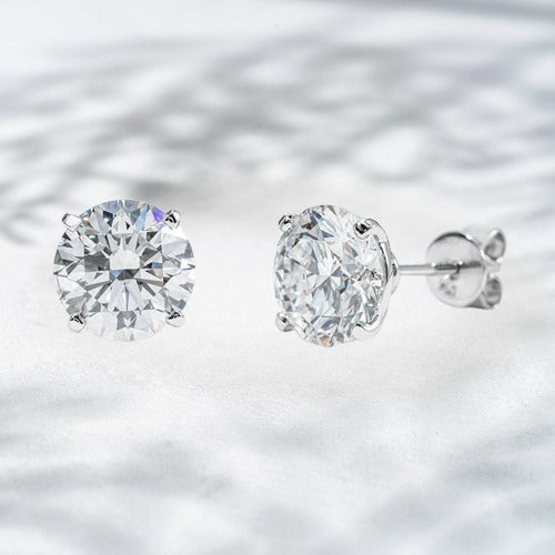 Soleil & Luna” Diamond Stud Duo – 2.0ct Natural Diamonds