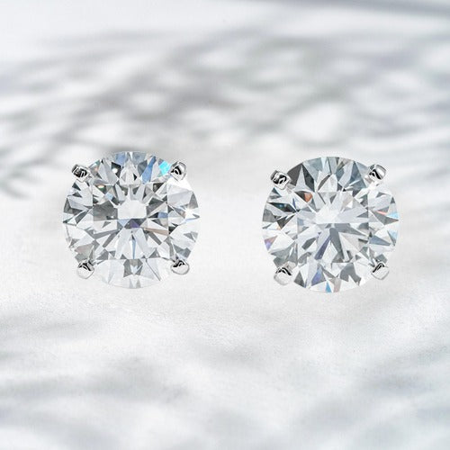 Soleil & Luna” Diamond Stud Duo – 2.0ct Natural Diamonds