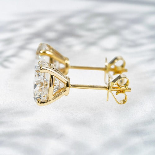 Soleil & Luna” Diamond Stud Duo – 2.0ct Natural Diamonds