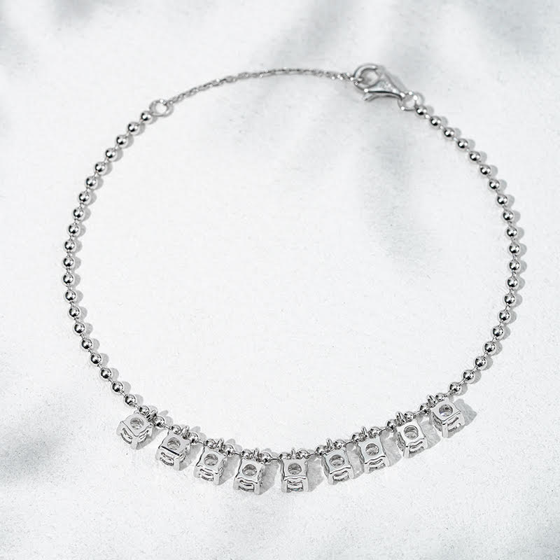 Twilight Cascade Bracelet | 18K White or Yellow Gold Lab Diamond Fringe