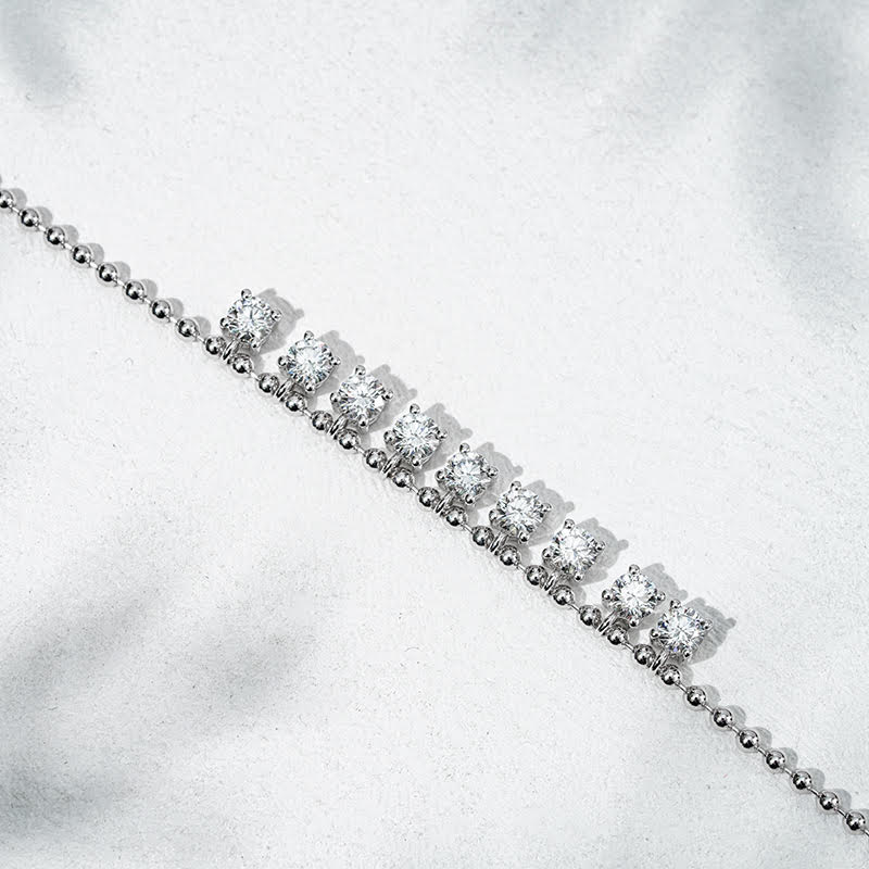 Twilight Cascade Bracelet | 18K White or Yellow Gold Lab Diamond Fringe