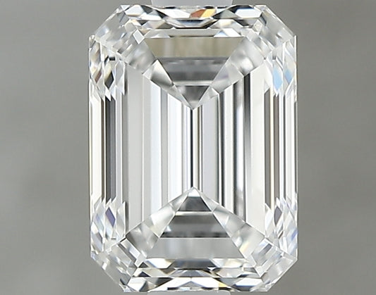 E Color Emerald Cut Diamond – 1.00 Carat, VVS2 (GIA Certified)