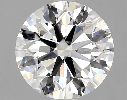 Round diamond on a gray background