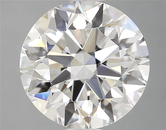 Round diamond on a gray background