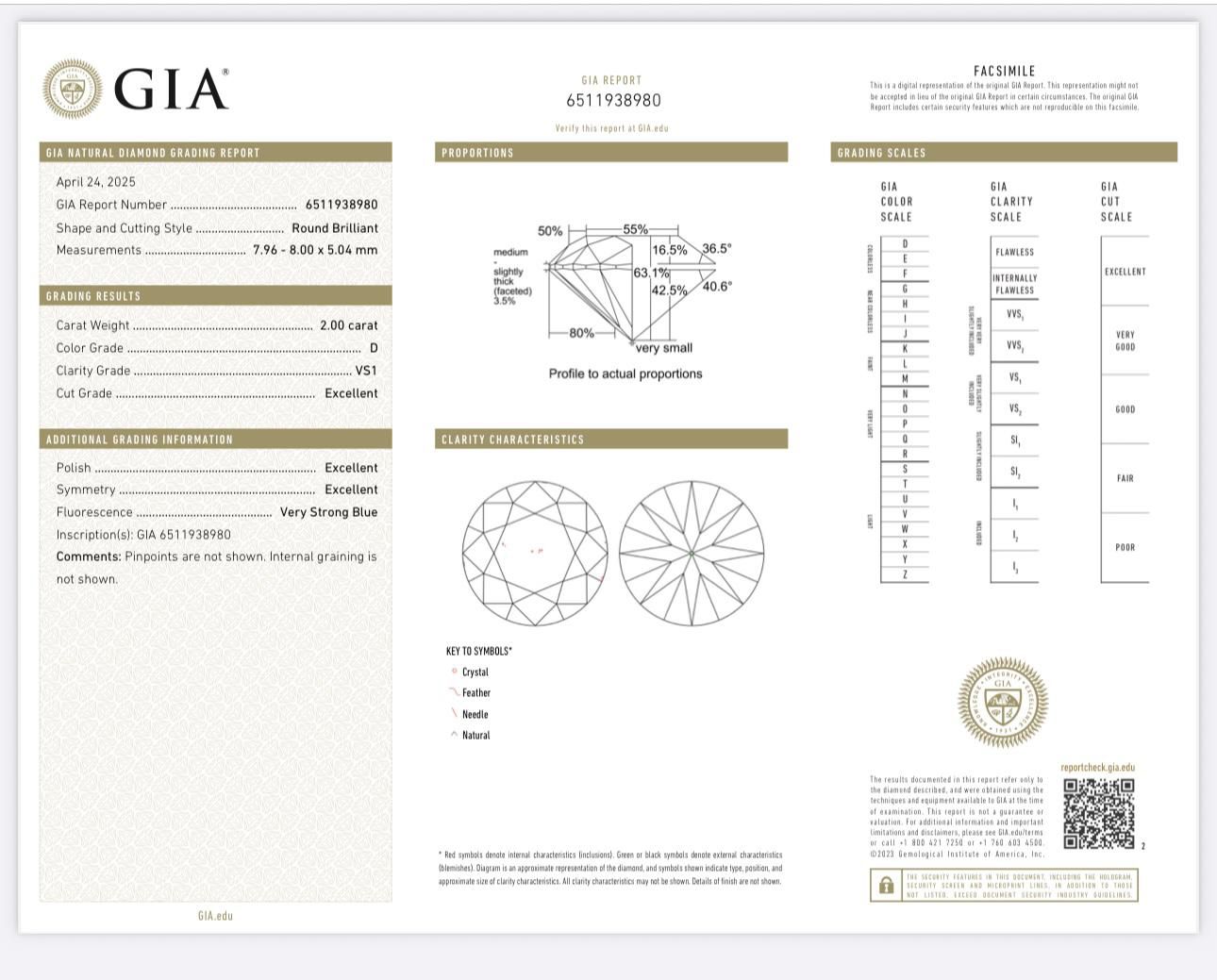 2.00ct Natural Diamond (GIA Certified)