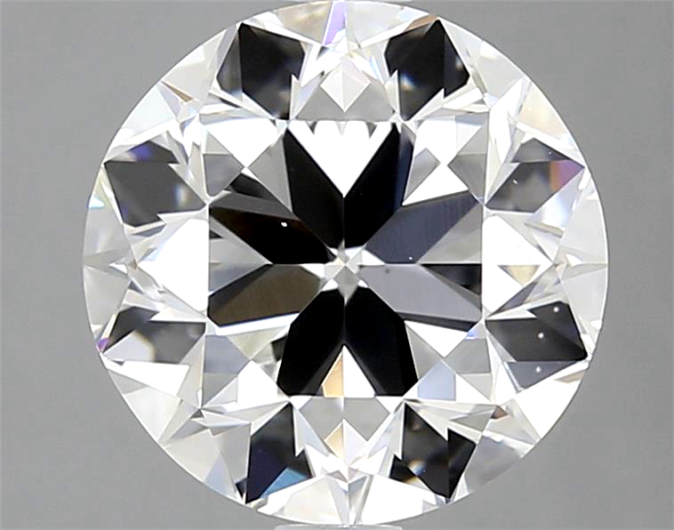 Round diamond on a gray background