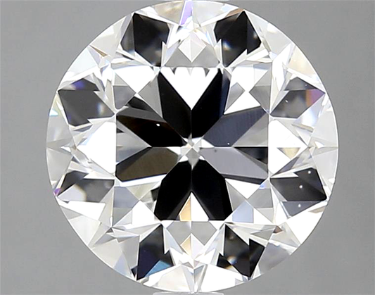 Round diamond on a gray background