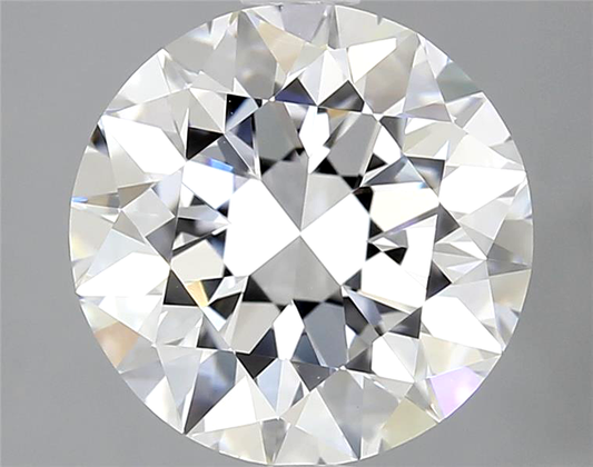 Round diamond on a gray background
