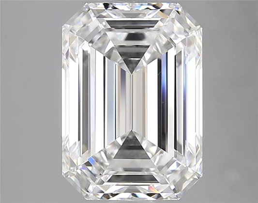 Emberly cut diamond on a gray background