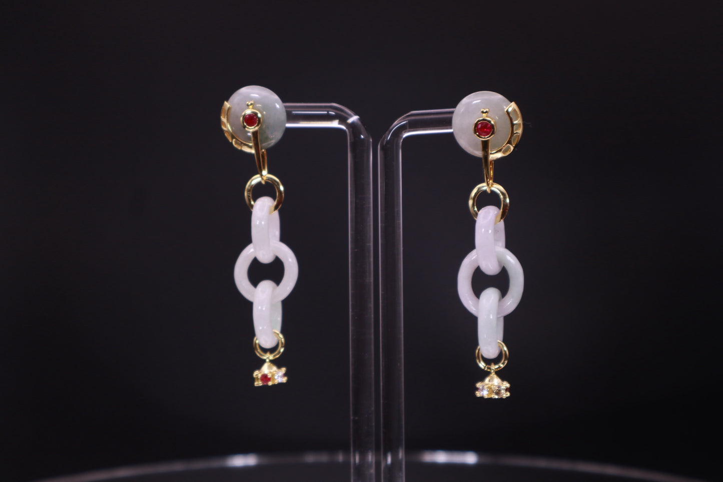 Jade Interlock Earrings