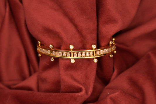 18K Yellow Gold Diamond Bangle