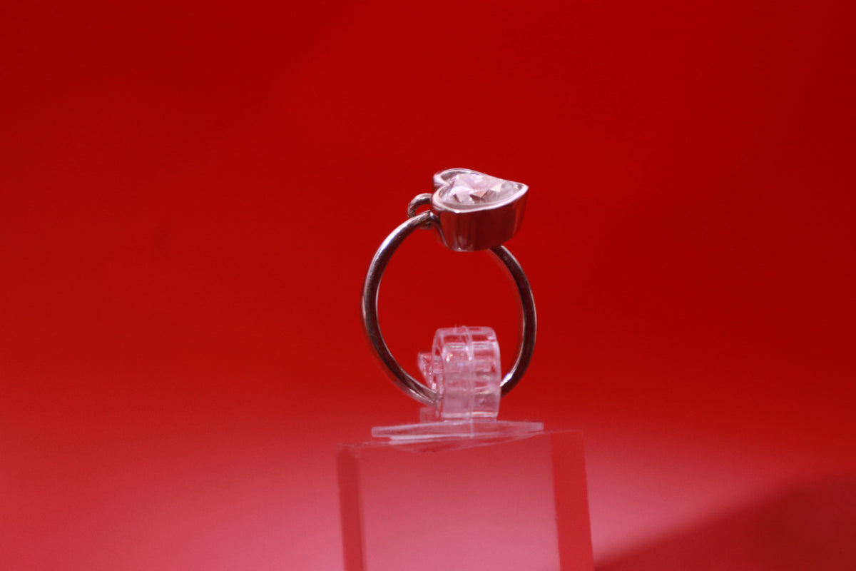 Floating Heart Ring