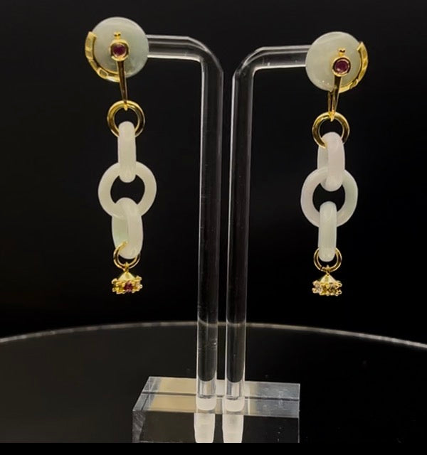 Jade Interlock Earrings