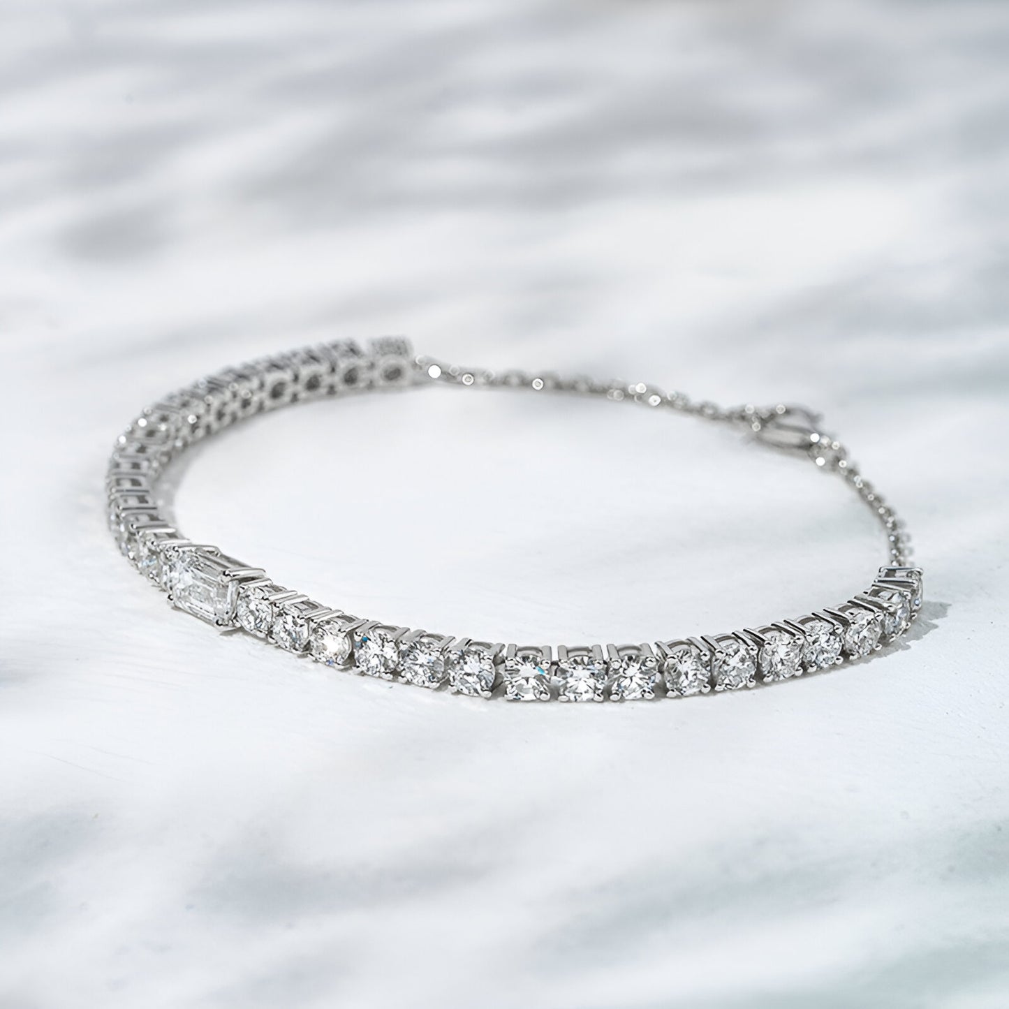 QOB “Baguette Whisper” Lab Diamond Bracelet 2.368 carats in 2.368 carats