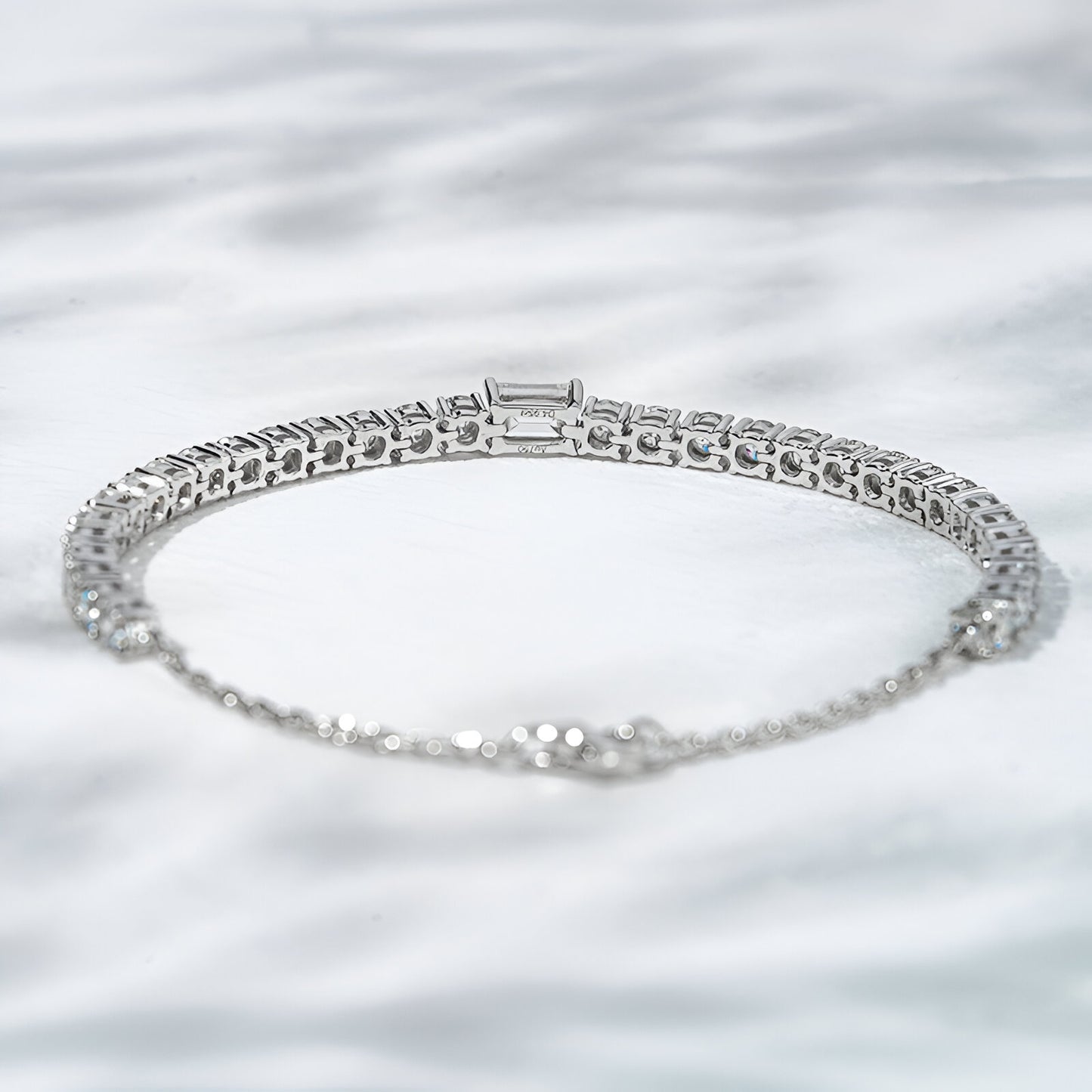 QOB “Baguette Whisper” Lab Diamond Bracelet 2.368 carats in 2.368 carats