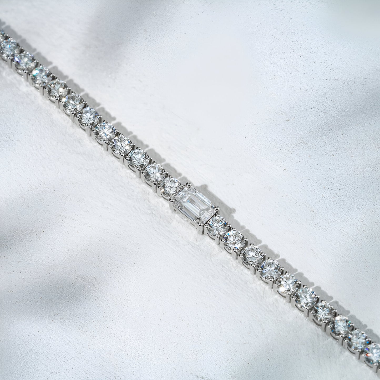 QOB “Baguette Whisper” Lab Diamond Bracelet 2.368 carats in 2.368 carats