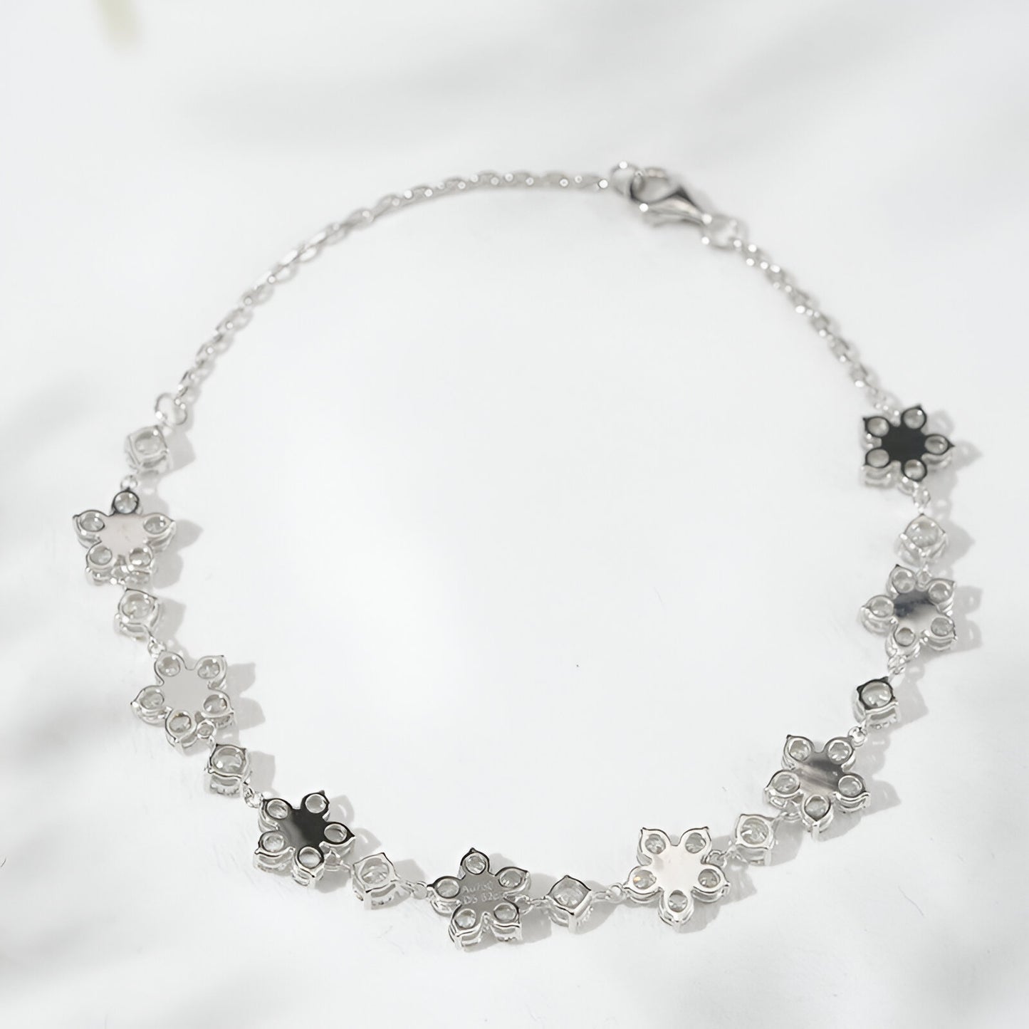 QOB “Eternal Bloom” Lab Diamond Bracelet ~5.62 carats in Solid 18K Gold
