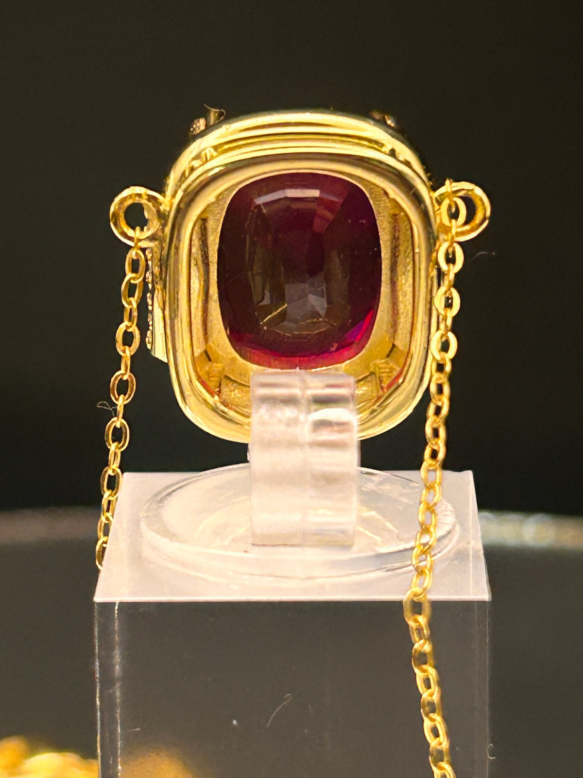 Price For Inquiry - Crimson Statement Necklace