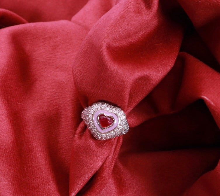 Heart Armour Pinky Ring