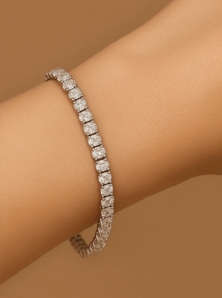 QOB “Oval Glow” Lab Diamond Bracelet 20.70 carats in 18k