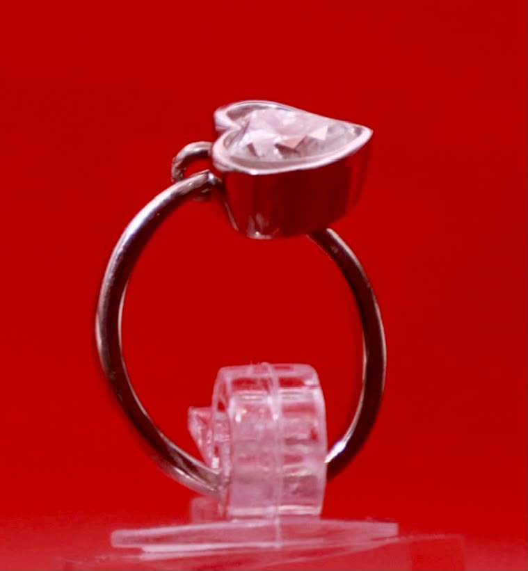 Floating Heart Ring