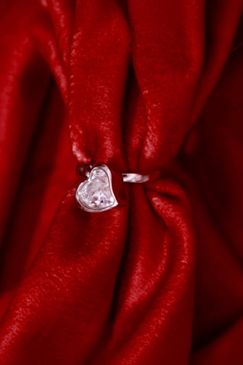 Floating Heart Ring
