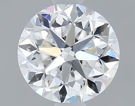 1.01 ct Round Brilliant Diamond — E Color VS2 Clarity, Excellent Cut. GIA certified.