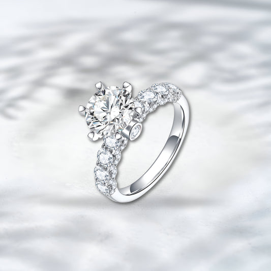 QOB Crown Glow 2.00 ct Lab Diamond Ring in 18K White Gold