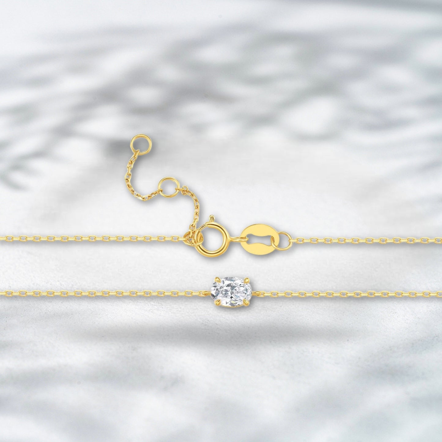 QOB Glowthread Round Bracelet | 0.53 ct 18K Yellow Gold & Lab Diamond