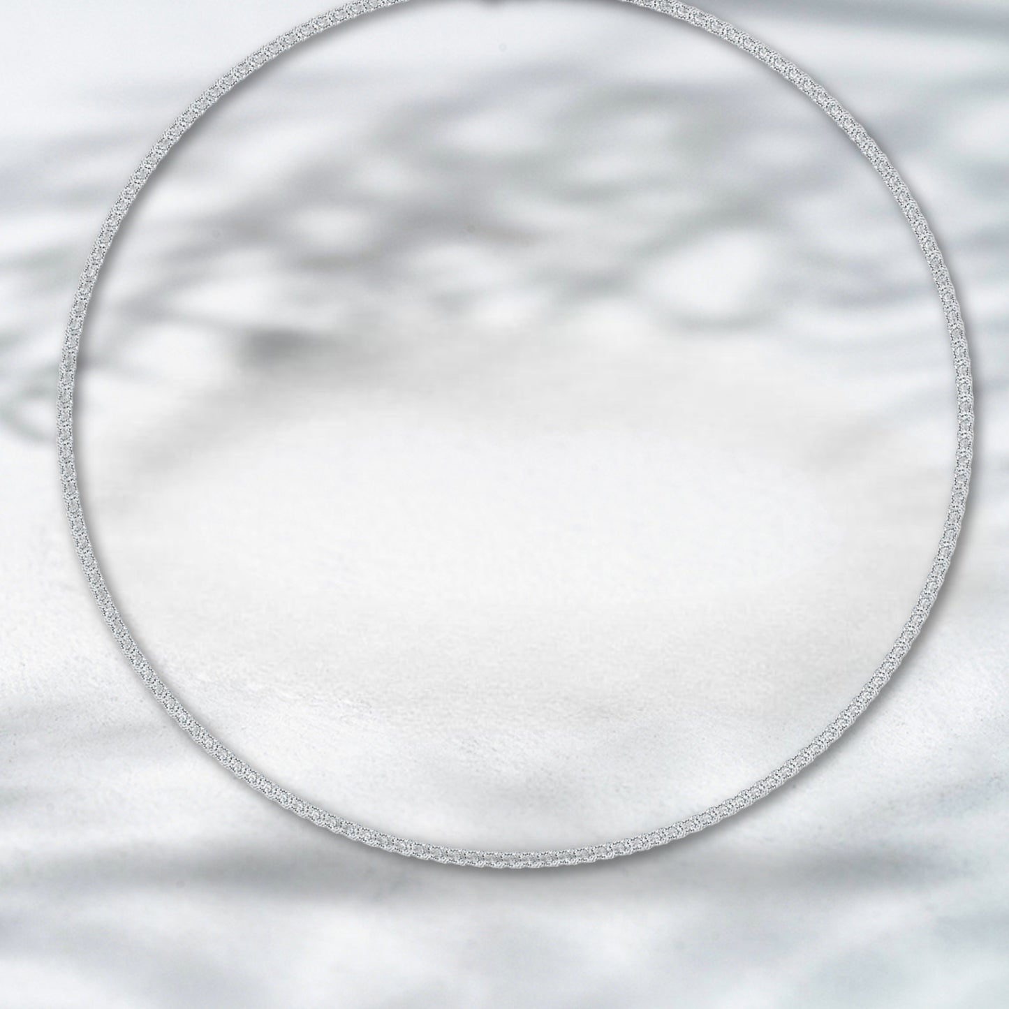 QOB Ecliptica – 8.38ct Lab Diamond Tennis Necklace in Platinum PT950
