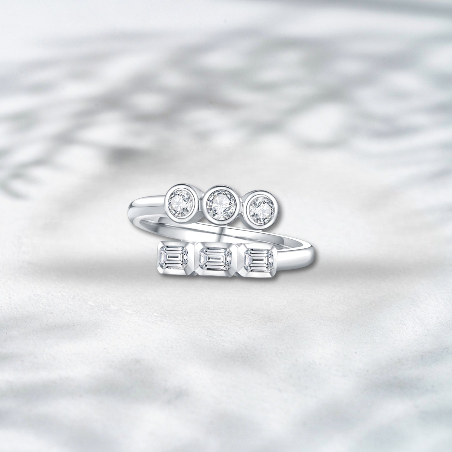 QOB DuoVerse – Lab Diamond Stacking Ring 1.353ct in 18K Gold