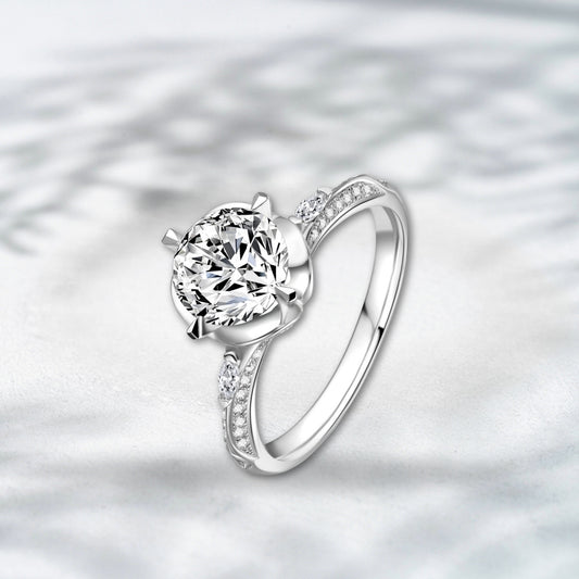 QOB Celestia Bloom – 2.55ct Lab Diamond Engagement Ring in Platinum